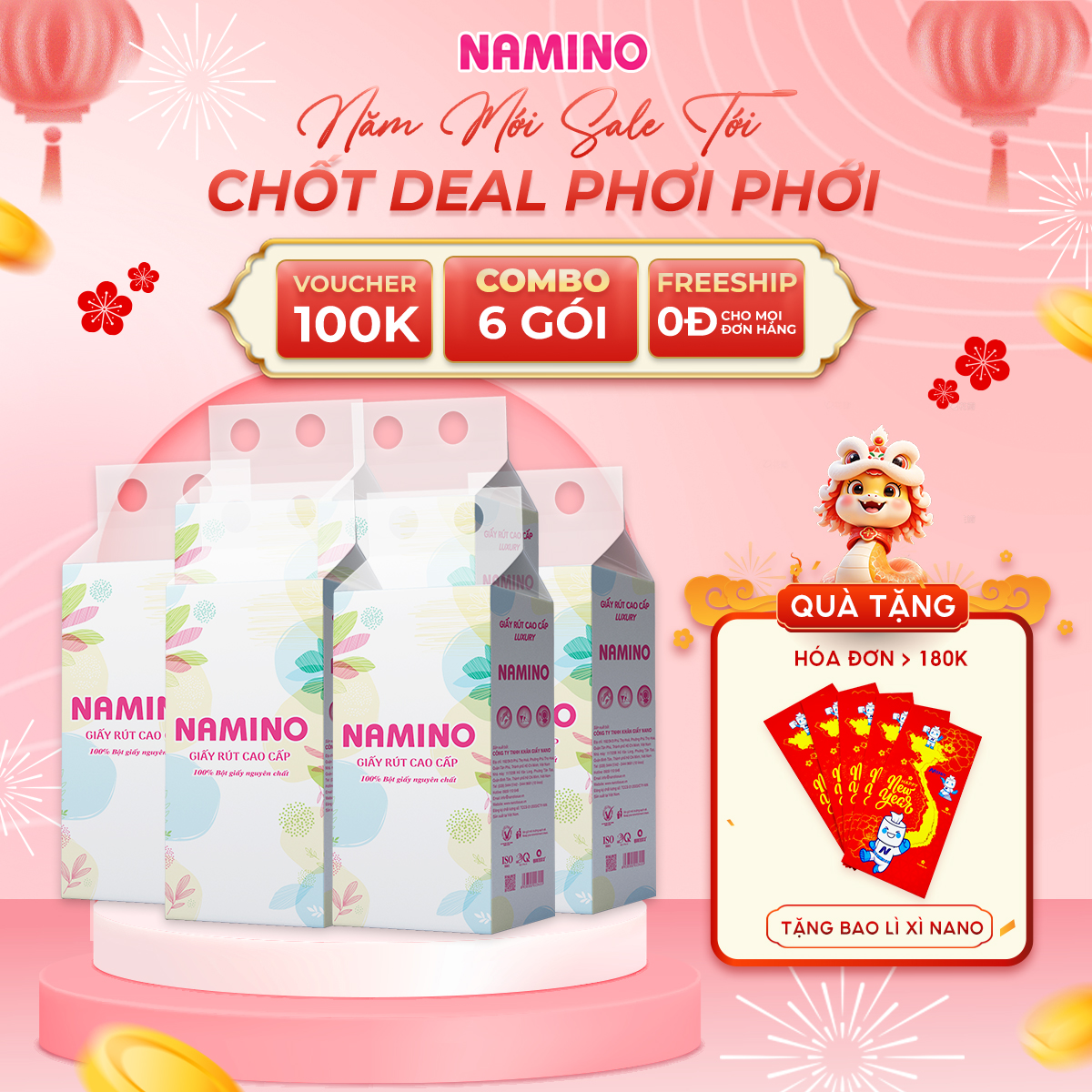 Khăn giấy rút treo tường